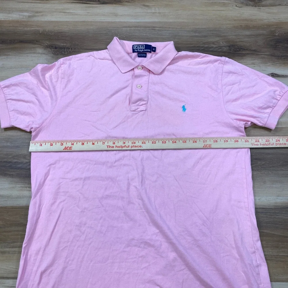 Polo Ralph Lauren Polo Shirt Mens M Classic Cotton Pique Pink Heritage Casual